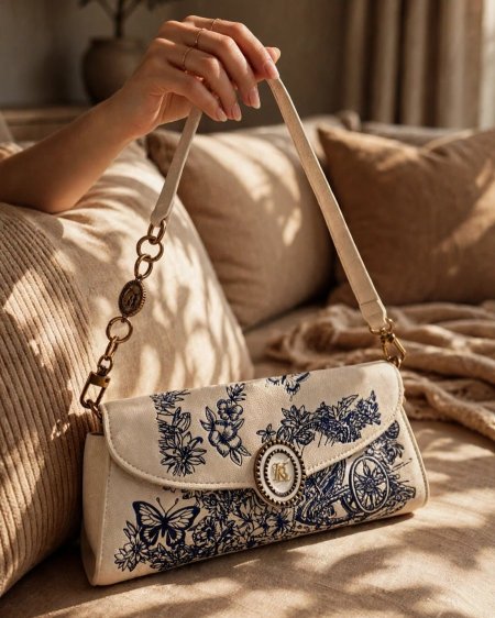 BEIGE/NAVY